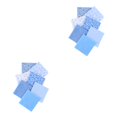 thumbnail image 2 of sweethay 7 Uds serie de Color azul tela de algodón diferentes patrones impresos materiales de tela para DIY muñecas de costura manualidades Azul 25*25cm 2piezas sweethay  CBP005406, 2 of 5