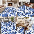 thumbnail image 6 of Spring Floral Area&nbsp;Rug 6x9ft Watercolor Gradient Blue Flower Leaves Rustic Farmhouse Non-Slip&nbsp;Washable Square&nbsp;Rugs Soft Felt Indoor Floor Mat for Bedroom Kitchen Living Room Bathroom, 6 of 9