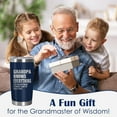 thumbnail image 2 of Grandpa Gifts from Grandkids - Stainless Steel Insulated Coffee Tumbler with Lid 20 oz - Father's Day Birthday Gifts for Grandpa Grandfather Papa, Funny Tumbler for Men, 2 of 6