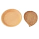 thumbnail image 3 of Platos de madera ANGGREK para comida bandeja de madera para servir 2 Piezas Hechas A Mano, 3 of 7