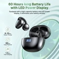 thumbnail image 2 of Open Ear Earbuds, Wireless Earbuds, Bluetooth 6.0 Headphones with ENC Clear Call, 60H Playtime, Lightweight Comfort, Clip On Earbuds for Workout/Running, 2 of 9