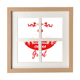 thumbnail image 1 of Hito de la silueta roja de China Pantalla de escritorio de pared de marco 4 aperturas, 1 of 4