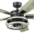 thumbnail image 3 of Honeywell Carnegie Ceiling Fan, Quiet Motor and Remote Control, 52", Matte Black, 3 of 9