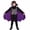 Black, variant on Vampire Cosplay, Vampire Cos, Vampire Outfits, Bat Wing Vampire Cape Costume Set, Grey Vest Black Long Sleeve Shirt Purple Lined Bat Cape, Gothic Vampire Cosplay Outfit for Halloween Party, Black L