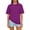 Purple, variant on WULMLEO Women's Oversized Crew Neck T-Shirt Burgundy Soft Cotton Short Sleeve Tops Casual Loose Fit for Daily Summer Wear Beach Vacation Pink 2XL