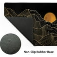 thumbnail image 4 of Golden Line Art Mountain Large Mouse Pad 31.5"x11.8" Extended XXL Moon Mountain Gaming Mouse Pad Nonslip Rubber Base Stitched Edges Laptop Long Computer Keyboard Desk Mat for Home Office Work Gamer, 4 of 6