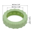 thumbnail image 2 of Unique Bargains Housse de Roues de Valise, Ensemble de 8 Housses en Silicone pour Roues de Bagage Cabine, Housses de Roues de Valise, Vert, 2 of 7