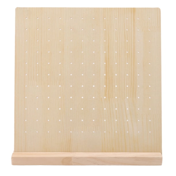 Pegua de Pantalla de Tachuelas de Aretes, Base de Madera de Madera de Base Gruesa y Fuerte de Madera para Aretes para Aretes