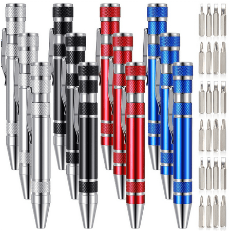 New Arrivals 12 Pieces Pen Screwdriver Gifts Multitool Handy Tool eight in one
