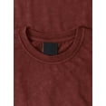 thumbnail image 3 of Hat and Beyond Men's Hipster Velour Round Hemline Ribbed Tee Shirt, 3 of 6