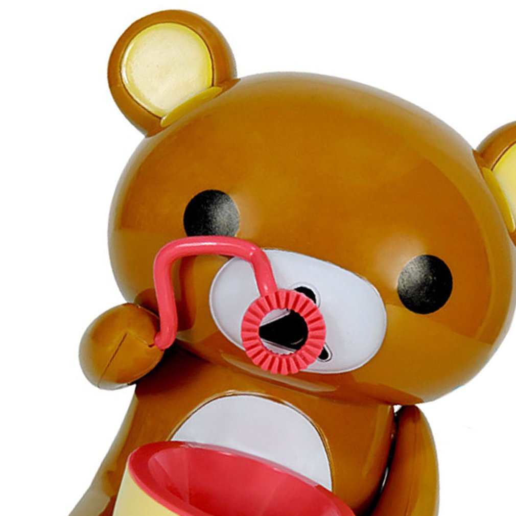 Cartoon Electric Bear Blowing Bubble Machine Automatic Bubble Maker