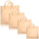 thumbnail image 1 of Bolsas de regalo Weewooday de plástico esmerilado, 100 unidades con asas, color caqui, 1 of 7