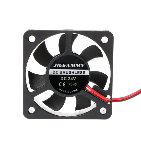 24V Mini Fan 6500RPM Brushless Cooling Fan 5010 50mmx50mmx10mm 7-Blade Blower