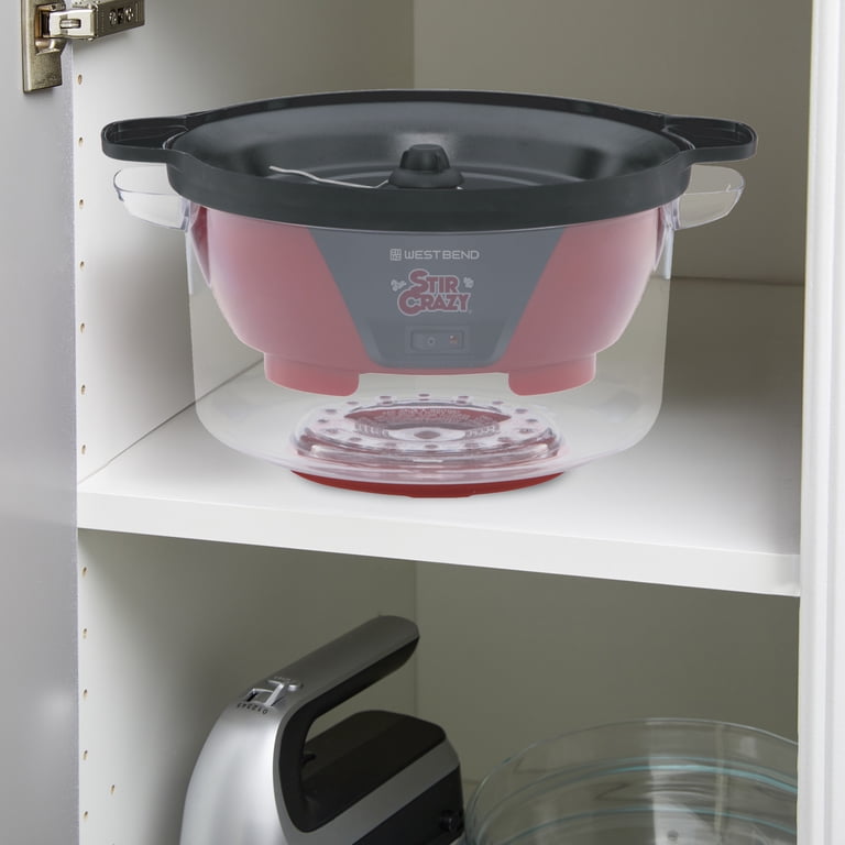 West Bend Stir Crazy 6-Quart Hot Oil Popcorn Popper, Red photo 8