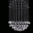 thumbnail image 4 of Candil de Cristal Cortado Gamalux Williams Krystal Esfera Partida 5 Luces, 4 of 5