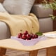 thumbnail image 5 of Frutero de cristal decorativo de estilo rústico, elegante, multiusos, para aperitivos y postres. Rosa, 5 of 9