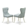 thumbnail image 2 of Ergode V076SI215-6 6-Piece Dining Set - 4 Upholstered Chairs, Rectangular Table, Indoor Bench - Distressed Jacobean & Linen White Finish, 2 of 2