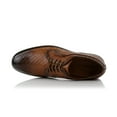 thumbnail image 6 of Ferro Aldo Jaxon MFA19691 Men's Plain-Toe Derby Casual Dress Shoes, in Embossed Cognac, Men's Size 9.5, 6 of 8