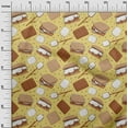 thumbnail image 3 of oneOone Cotton Silk Medium Yellow Fabric Food Dress Material Fabric Print Fabric By The Yard 42 Inch Wide, 3 of 6