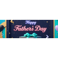 thumbnail image 4 of Decorative Design Father's Day Banner Heart Balloons Blue Ribbon Gift Decoration Celebration Banner for Family Event Holiday Celebration Photo Prop, 4 of 7