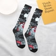 thumbnail image 5 of Knee High Socks for Men and Women, Flamingo On The Jungle Althletic Compression Socks, Support Long Tube Socks for Outdoor Sport, Calf Socks, High Stockings for Women Men, 5 of 7