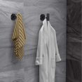 thumbnail image 1 of 2 piezas Gancho para toalla Gancho para bata de baño Gancho de acero inoxidable Percha pesada para puerta Toalla Bata Campana Armario Baño Esponja Gancho de pared Dormitorio Cocina Hotel Piscina, Neg, 1 of 3