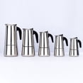 thumbnail image 4 of 1X Stainless Steel Moka Pot Coffee Maker,Stainless Steel Moka Pot Coffee Pot Straight 2 Cups 100Ml,Stainless Italian Pot Coffee Pot foreign Trade Hot European Coffee Pot, 4 of 9