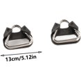thumbnail image 2 of Stainless Steel Triangle Split Rings 2pcs for Camera Carrier Connector with Plastic Cap Protector, Durable and Lightweight, 2 of 5