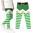 thumbnail image 3 of BFHHYA Toddler Girls' Christmas Leggings - Elastic Waist Printed Tight Pants for Festival Wear (3-8 Years), 3 of 5