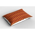 thumbnail image 2 of Ambesonne Ethnic Pillow Sham 2 Pack, Style Ethnic, 36"x20", Ginger and Orange, 2 of 3