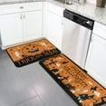 thumbnail image 5 of Halloween Kitchen Rugs and Mats Set of 2,Scary Halloween Pumpkin Skeleton Ghost Floor Mats,Non-Slip Washable Anti-Fatigue Kitchen Floor Mats for Kitchen Halloween Decor 17x30+17x47In Orange, 5 of 6