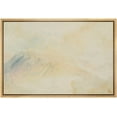 thumbnail image 3 of PixonSign Framed Canvas Print Wall Art Tan Blue Abstract Pastel Landscape Nature Wilderness Illustrations Modern Art Decorative Minimal Rustic for Living Room, Bedroom, Office - 16"x24" Natural, 3 of 5