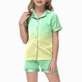thumbnail image 4 of TOWED22 Girls Pajamas Set 2 Pcs Stretch Soft Pjs Loungewear Button-Down Sleepwear for kids,10-11 Y, 4 of 4