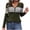 Army Green, variant on RYRJJ Fall Quarter Zip Pullover Sweaters for Women Long Sleeve V-Neck Ribbed Knit Tops Striped Color Block Slim Fitted Shirts(Black,L)