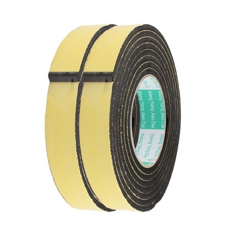 2Pcs 20mm Width 5mm Thickness Single Side Sponge Foam Tape 3 Meter Length