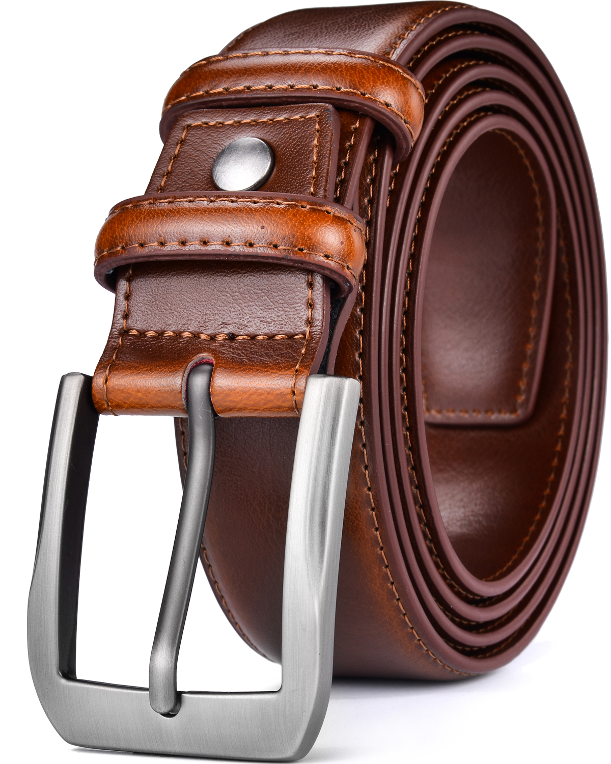 Beltox Fine Men s Casual Leather Jeans Belts 1 1 2 Wide 4MM Thick 