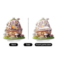 thumbnail image 4 of 9.84in Easter Decorations 2D Acrylic Pink Egg House Tabletop Display, 2D Spring Fairy Cottage Standing Decor for Home Pascua, 4 of 5