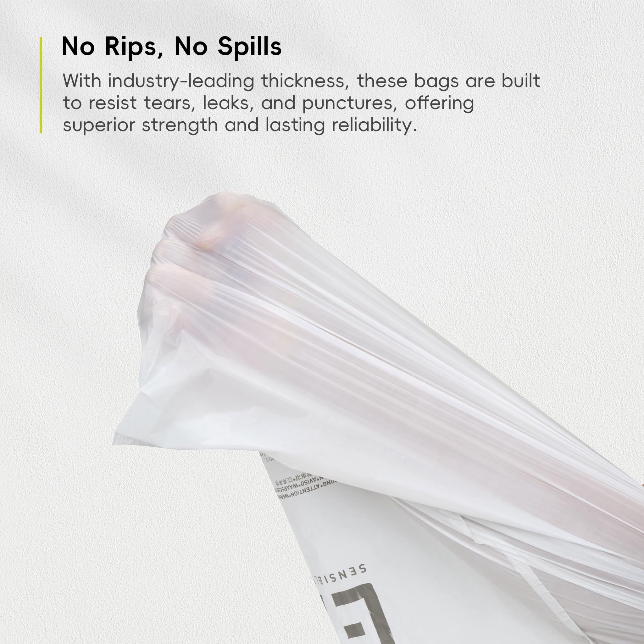 Eko 21 Gallon / 50-90 Liter  60 Count Drawstring Trash Bags Extra-strong Garbage Fresh Floral Scent With Continuous Odor Control Easy-dispense Roll For Kitchen And Household Use Code G White