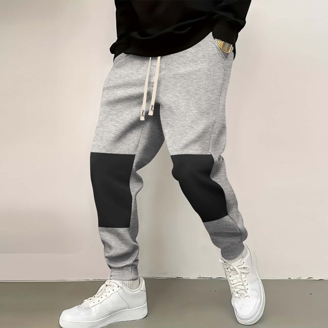 Pantalones largos para hombre, estilo casual, a la moda, con cordón ajustable en la cintura y bolsillos, pantalones deportivos de rayón para hombre.