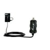 Gomadic Intelligent Compact Car / Auto DC Charger suitable for the HP V5040u Camcorder - 2A / 10W power at half the size. Uses Gomadic TipExchange Tec