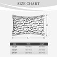 thumbnail image 4 of Lsque Fish Bones Pattern Pillow Case – Soft & Cozy Throw Pillow Cover, Hypoallergenic Cushion Case for Sleeping Women with Envelope Closure-20"x30", 4 of 6