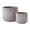 Black, variant on DII Distressed Cement Planter Pot, Small 4.5x4"/Large 6.25x5.5", Black Scallop, 2 Piece