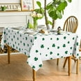 thumbnail image 3 of St. Patrick''s Day Tablecloth 60×120 Inch, Irish Clover Shamrock Green Washable Table Cover for Party Picnic Dinner Decor, 3 of 6
