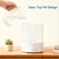 thumbnail image 3 of Humidificador MegaWise Ultrasonic Cool Mist de 3.5 L con relleno superior, 3 of 8