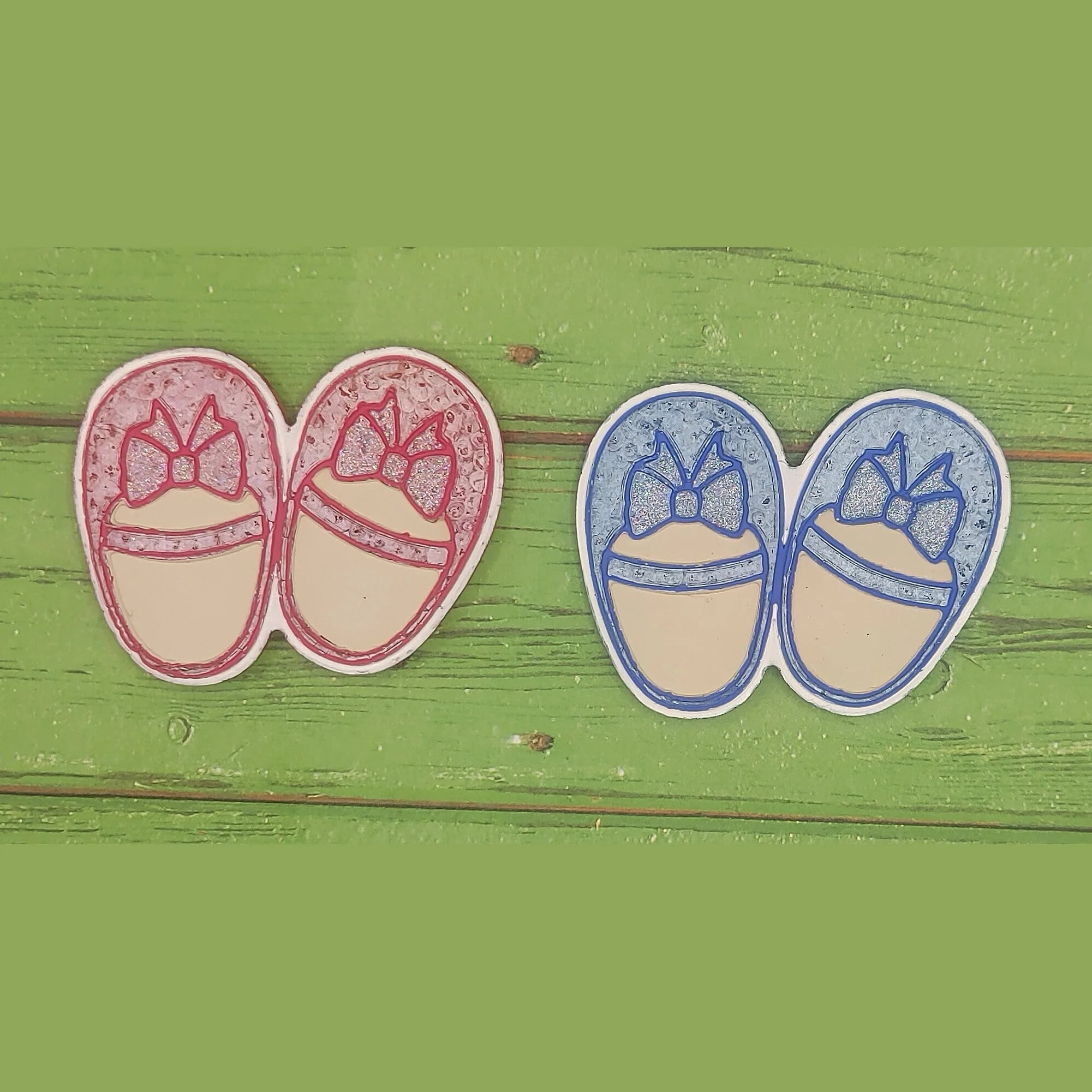 Baby Shoes Silicone Freshie Mold