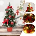 thumbnail image 1 of Teissuly Mini Artificial Christmas Trees Xmas Desktop Decoration Tree Set Tabletop Christmas Tree With LED Lights, For Christmas Tabletop Decorations Teissuly WER202312021030, 1 of 7