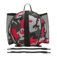 thumbnail image 3 of Bolsa Baloncesto Portátil Impermeable con Correas Ajustables Fútbol Voleibol Transporte Bolsa，rojo Macarena Estuche de baloncesto, 3 of 8