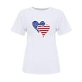 thumbnail image 3 of American Flag Shirt for Women 4th of July Oversized Tshirt USA Print Patriotic Shirt Stars Stripes Shirts, 3 of 3