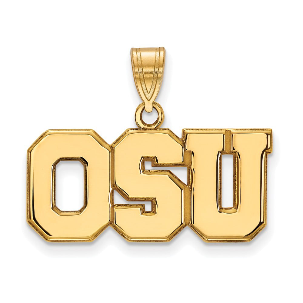 Small Pendant 10k Yellow Gold LogoArt Official Licensed Collegiate Ohio State University OSU