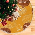 thumbnail image 2 of SKYSONIC Thanksgiving Christmas Tree Skirt Thanksgiving Tree Skirt for Holiday Party Home Christmas Day Ornaments 36", 2 of 6